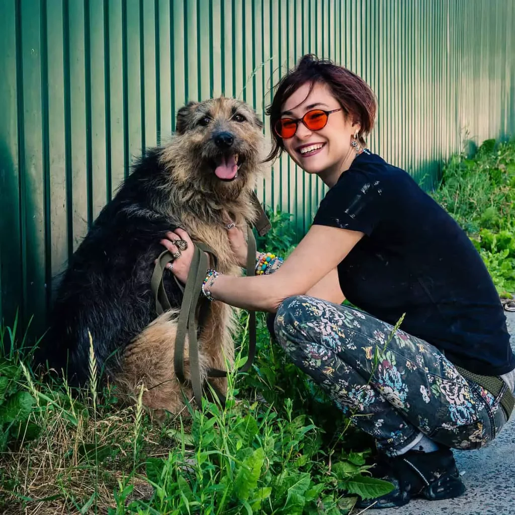 Volunteers caring for rescue dogs at the Homeless Pets Foundation